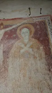 Santa dettaglio - Cappella di Santa Maria Maddalena a Burolo