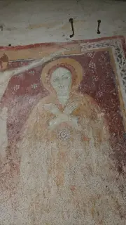 Santa dettaglio - Cappella di Santa Maria Maddalena a Burolo