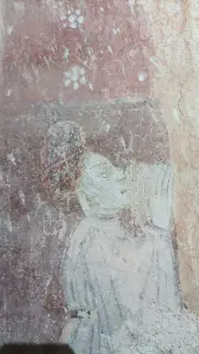 Offerente, dettaglio - Cappella di Santa Maria Maddalena a Burolo