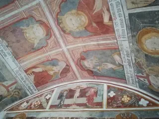 Profeti e crocifissione - Oratorio di San Bernardo o della Mora a Briona