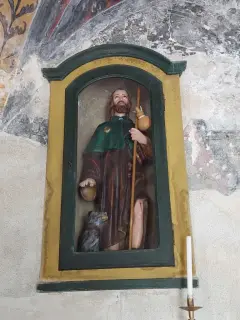 San Rocco statua - Cappella di San Rocco a Brossasco
