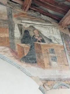 Annunciazione dettaglio - Cappella di San Rocco a Brossasco