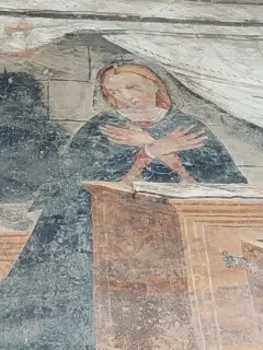 Annunciazione dettaglio - Cappella di San Rocco a Brossasco