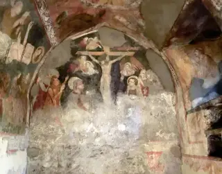Crocifissione - Cappella del Conte o delle Grazie o di San Lorenzo a San Giorio di Susa