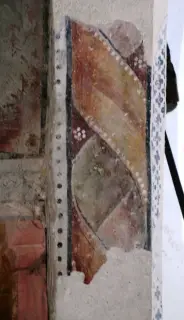Motivo ad affesco - Cappella di Sant'Andrea a ChiomonteFrazione Ramats