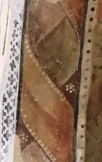 Motivo ad affesco - Cappella di Sant'Andrea a ChiomonteFrazione Ramats