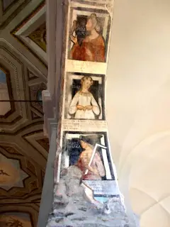 Sottarco sesta campata Sud, Sibilla Sama, Frigia, Delfica - Ex Chiesa dei Santi Pietro e Paolo a Caraglio