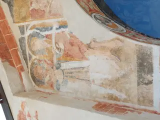 San Giovanni e Santo in facciata - Cappella di San Bernardo a Castelletto Stura