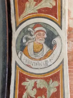 Abacuc nel sottarco - Cappella di San Bernardo a Castelletto Stura