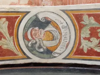 Abacuc nel sottarco - Cappella di San Bernardo a Castelletto Stura