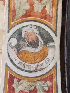Isaia nel sottarco - Cappella di San Bernardo a Castelletto Stura