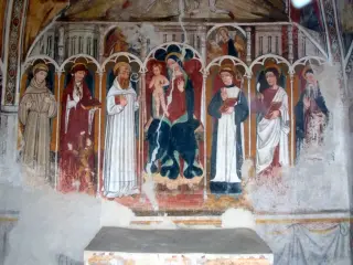 Madonna col Bambino e santi - Cappella di San Bernardo a Castelletto Stura