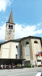 Abside e campanile - Parrocchiale di San Giovanni Battista a Alagna Valsesia