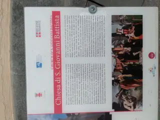 Pannello illustrativo - Parrocchiale di San Giovanni Battista a Alba