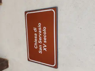 Cartello - Cappella di San Gervasio o Servasio o Servazio a Castellinaldo