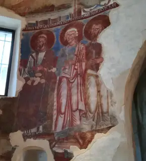 Affreschi abside - Chiesa di San Pietro a Carpignano Sesia
