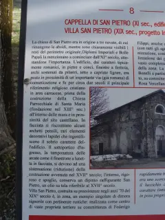 Pannello illustrativo - Chiesa di San Pietro a CarrùFrazione San Pietro