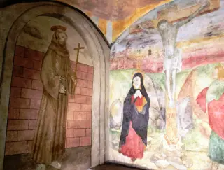 Affreschi - Cappella della Madonnina o Madonna del Pilone a Caselle Torinese