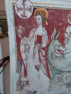Santa Lucia dettaglio - Cappella di San Ponzio a SaluzzoFrazione Castellar
