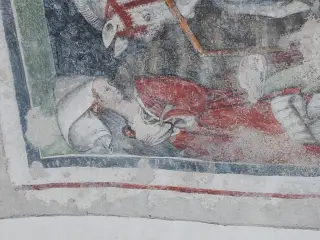 San Giorgio dettaglio - Cappella di San Ponzio a Castellar