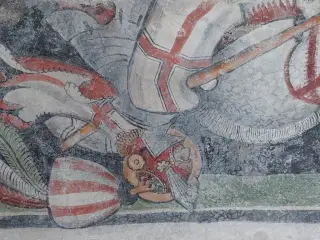 San Giorgio dettaglio - Cappella di San Ponzio a Castellar