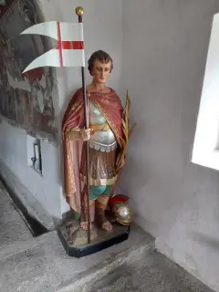 San Ponzio statua - Cappella di San Ponzio a SaluzzoFrazione Castellar