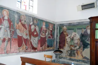 Affreschi - Chiesa di Sant'Ippolito a Castelletto Sopra TicinoFrazione Glisente