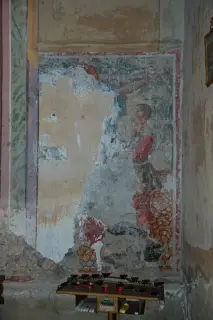 Affreschi parete destra - Oratorio di San Bernardino a BorgosesiaFrazione Caneto