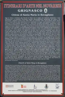 Pannello illustrativo - Chiesa di Santa Maria in Bovagliano a Grignasco