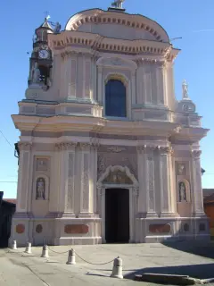 Facciata - Parrocchiale di San Mamante a Cavaglio d'Agogna