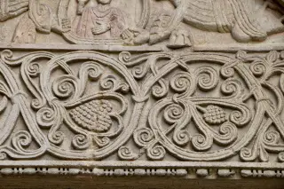 Lunetta Portale - Dettagli - Chiesa di Santa Fede a Cavagnolo