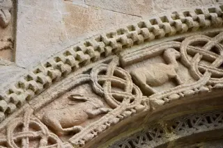 Lunetta Portale - Dettagli - Chiesa di Santa Fede a Cavagnolo