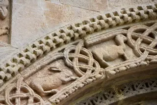 Lunetta Portale - Dettagli - Chiesa di Santa Fede a Cavagnolo