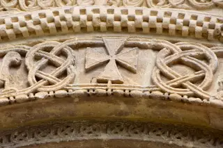 Lunetta Portale - Dettagli - Chiesa di Santa Fede a Cavagnolo