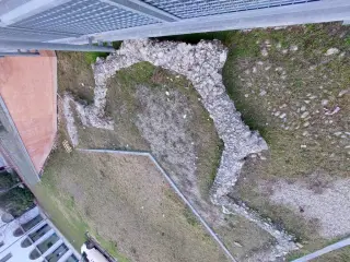 Vista - Resti Abside della Chiesa Paleocristiana a Alba