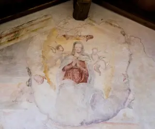 Affreschi in facciata - Oratorio di Sant'Antonio a CellioFrazione Cereto