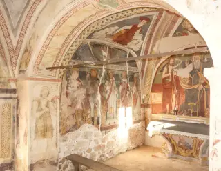 Sant'Antonio, San Giovanni Battista, San Lorenzo, Santa Caterina e Santi - Oratorio di Sant'Antonio a CellioFrazione Cereto