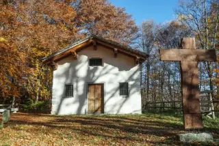 Facciata - Oratorio di San Jacu Pitu a Cellio con BreiaFrazione Bosco