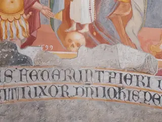 Dettaglio con data 1699 - Cappella di San Vito a Cavallermaggiore