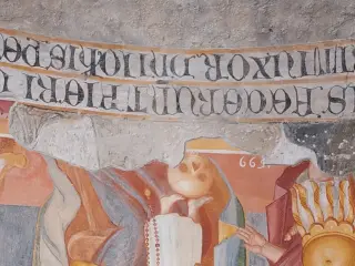 Dettaglio con data 1699 - Cappella di San Vito a Cavallermaggiore