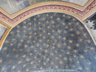 Volta stellata dell'abside ricomparsa dopo i restauri - Cappella di San Vito a Cavallermaggiore