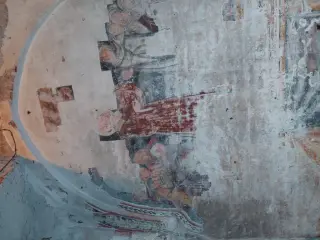 Affreschi alla base del campanile - Chiesa di Santa Maria della Pieve a Cavallermaggiore