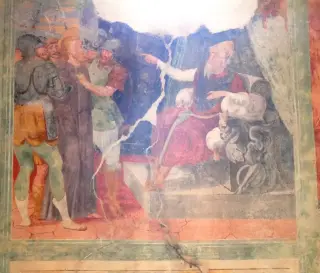 Cristo davanti ad Anna - Cappella di San Dalmazzo a CiglièFrazione Peironi