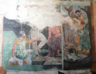 Cristo deriso, Giuda impiccato - Cappella di San Dalmazzo a CiglièFrazione Peironi