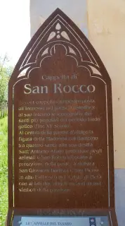 Pannello illustrativo - Cappella di San Rocco a Cigliè