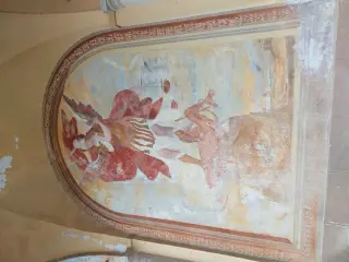 Affreschi seicenteschi: San Michele - Parrocchiale di Santa Maria Annunziata a BorgosesiaFrazione Agnona