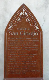 Pannello illistrativo - Cappella di San Giorgio a Cigliè