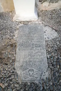 Lapide - Chiesa di Sant'Agata a BorgosesiaFrazione Isolella