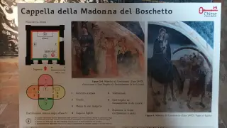 Pannello illustrativo - Cappella della Madonna del Boschetto a Frossasco