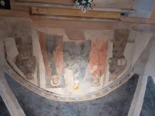 Madonna col Bambino e santi - Cappella della Madonna del Boschetto a Frossasco
